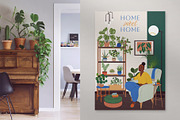 Home Plants | House Plants in Pots, a Decorative Illustration by Berentine.art (Thumbnail 4 of 16)