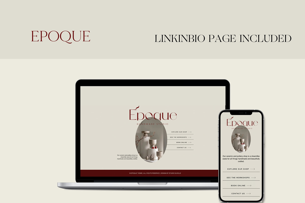EPOQUE Wix Store Website Theme, a Wix Template by Studio Suvelle (Photo 6 of 10)