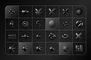 3D Dark Geometrics 234 illustrations, an Object Graphic by assetpro.design (Thumbnail 16 of 16)