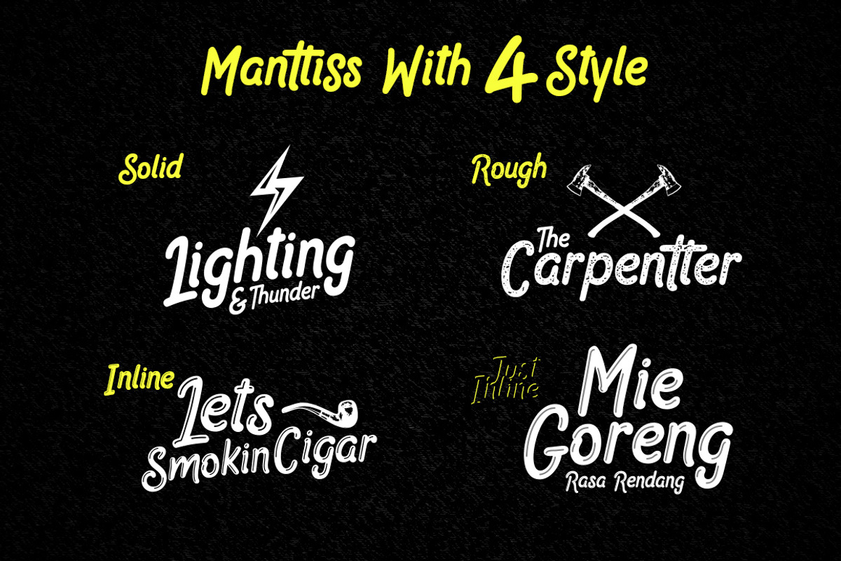 Manttiss Marker Font preview 2