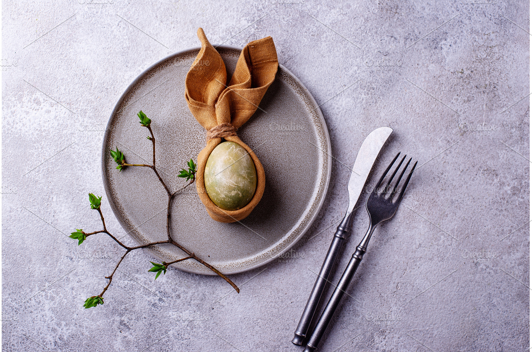 Elegant Easter table setting with, a Holiday Photo by Yulia Furman