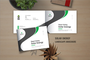 Solar energy landscape brochure, a Brochure Template by Pavel_design