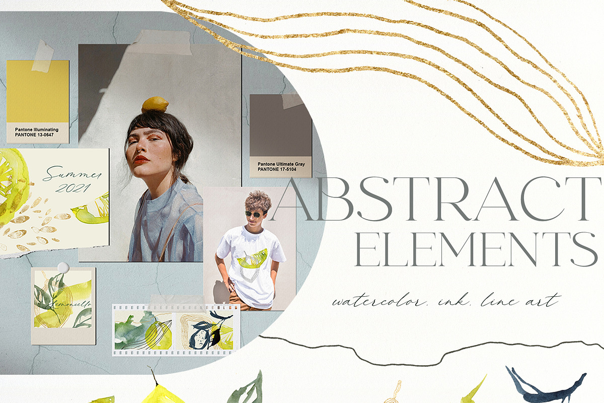 Lemon Watercolor illustration floral, a Food Illustration by Yuliya Derbisheva (Photo 6 of 9)