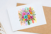 Boho Floral Brushstroke, Summer PNG, a Seasonal Illustration by Canvas Craft (Thumbnail 6 of 6)