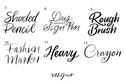 Procreate Brushes Lettering Variety, a Brush Add-On by Mila Garret (Thumbnail 5 of 6)