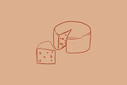 Vector Cheese Graphics, an Illustration by Dorey Kronick Art&Design (Thumbnail 2 of 22)