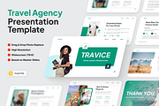 Trevice - Travel Agency Google Slide, a Presentation Template by SquidPixey (Thumbnail 1 of 6)