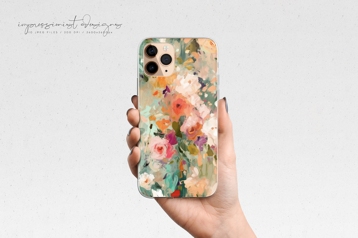Impressionist Flowers II, a Pattern Graphic by PeDe Designs