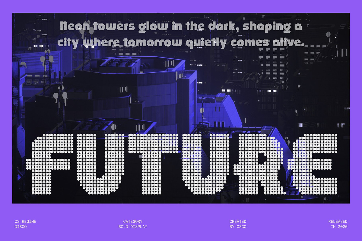 CS Regime Disco, a Sans Serif Font by Craft Supply Co. (Photo 5 of 8)