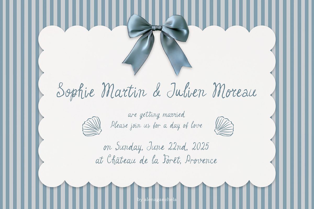 La Bohème whimsical handmade script, a Script Font by alenaganzhela (Photo 9 of 12)