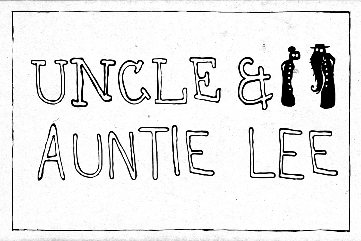 Uncle & Auntie Lee -Family (6 fonts)