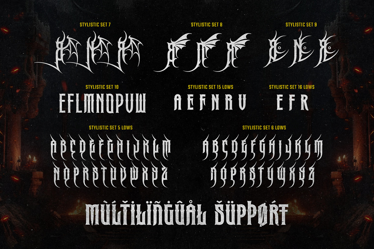 Megaroom typeface, a Blackletter Font by alit design (Photo 14 of 20)