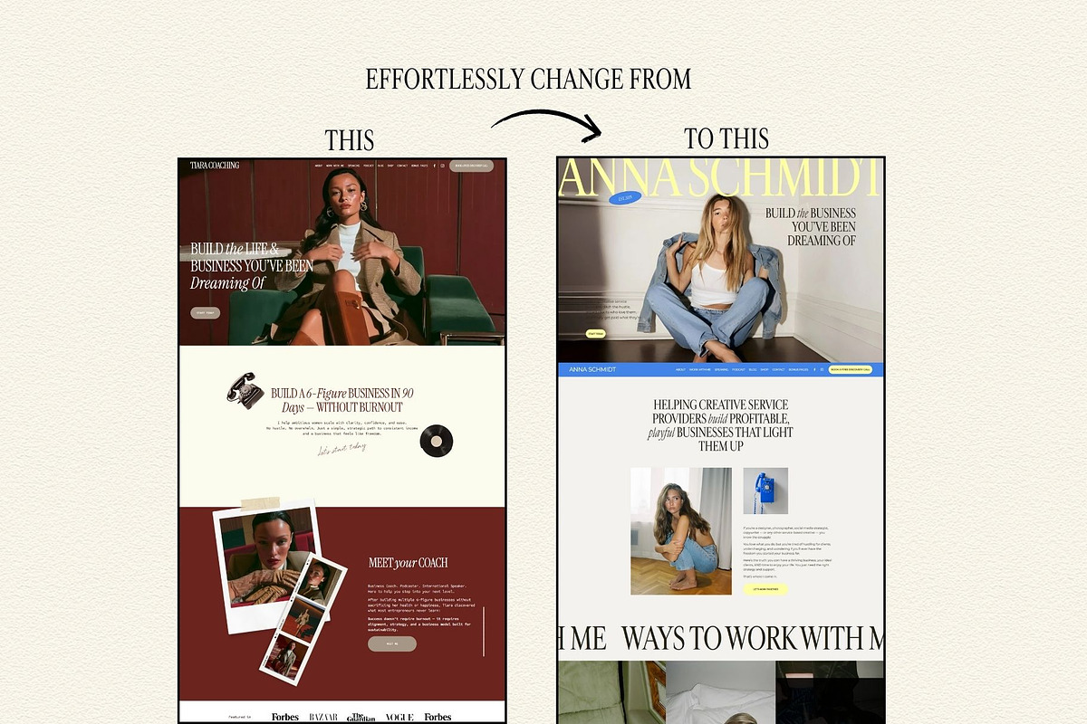 Red Squarespace Template for coaches, a Squarespace Template by Row Creative (Photo 8 of 10)