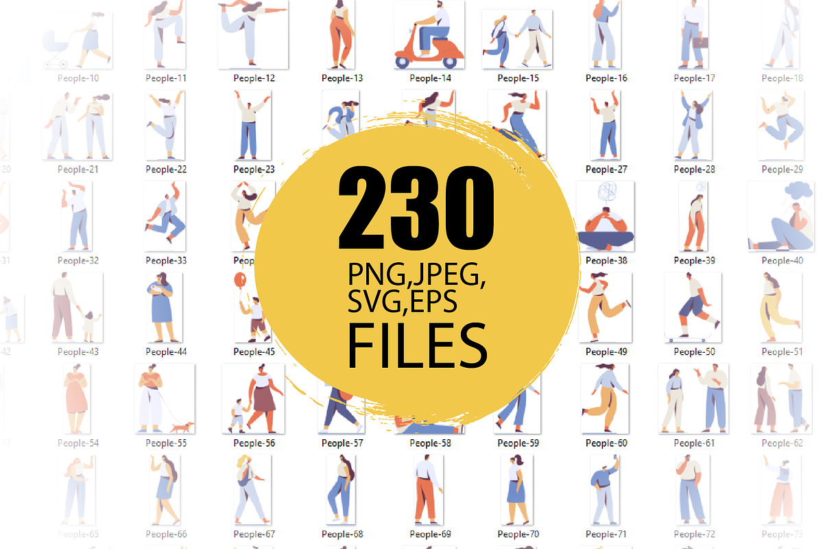 Vector People 200+ Bundle, a Person Illustration by Vector_Art (Photo 28 of 28)