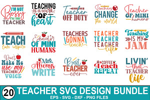 Teacher SVG Design Bundle, a Graphic by crative8112