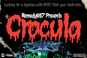Crocula - Dripping Horror Font, a Handwritten Font by Remedy667 (Thumbnail 1 of 5)