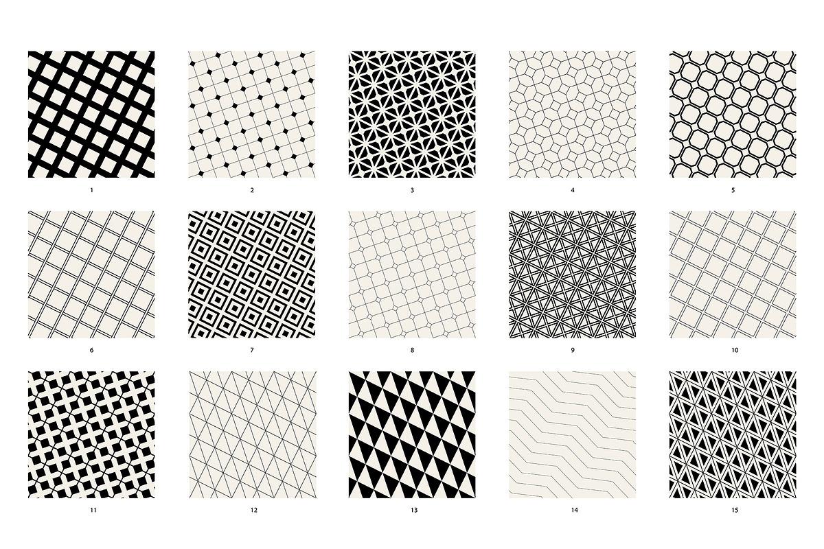 Minimalist Seamless Patterns | vol.2, a Pattern Graphic by Curly_Pat (Photo 3 of 10)
