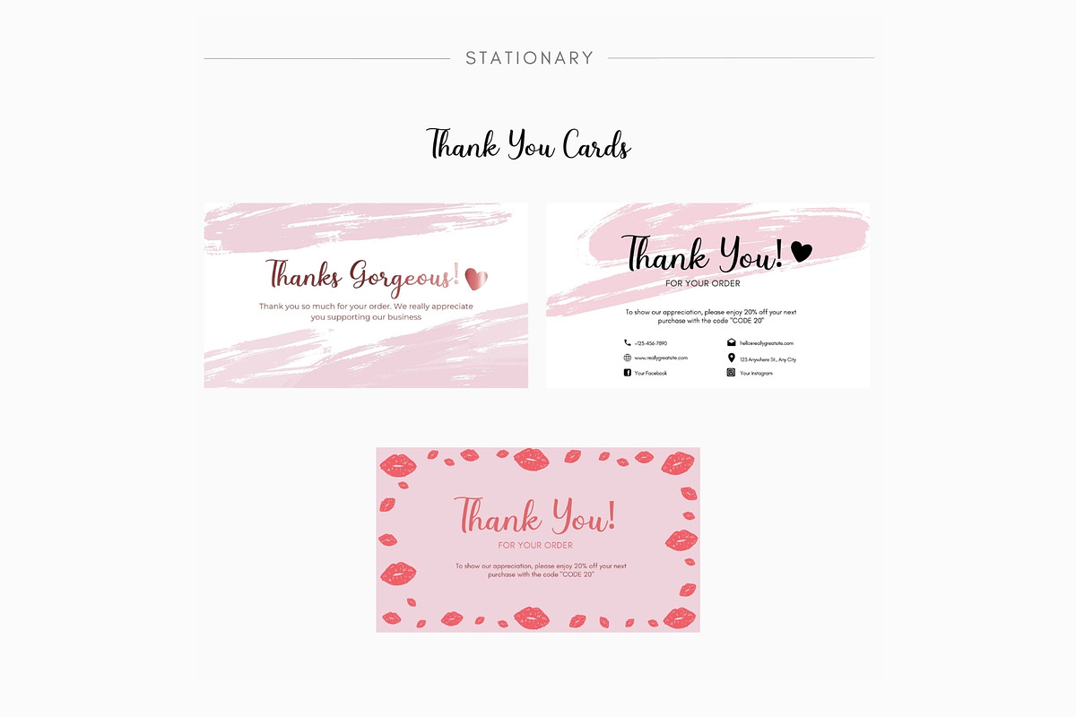 Pink Rose Branding Kit Canva, a Branding & Logo Template by CopertiniStudio (Photo 6 of 7)