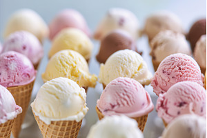 Vibrant variety of ice cream scoops, a Food & Drink Photo by Lermont51