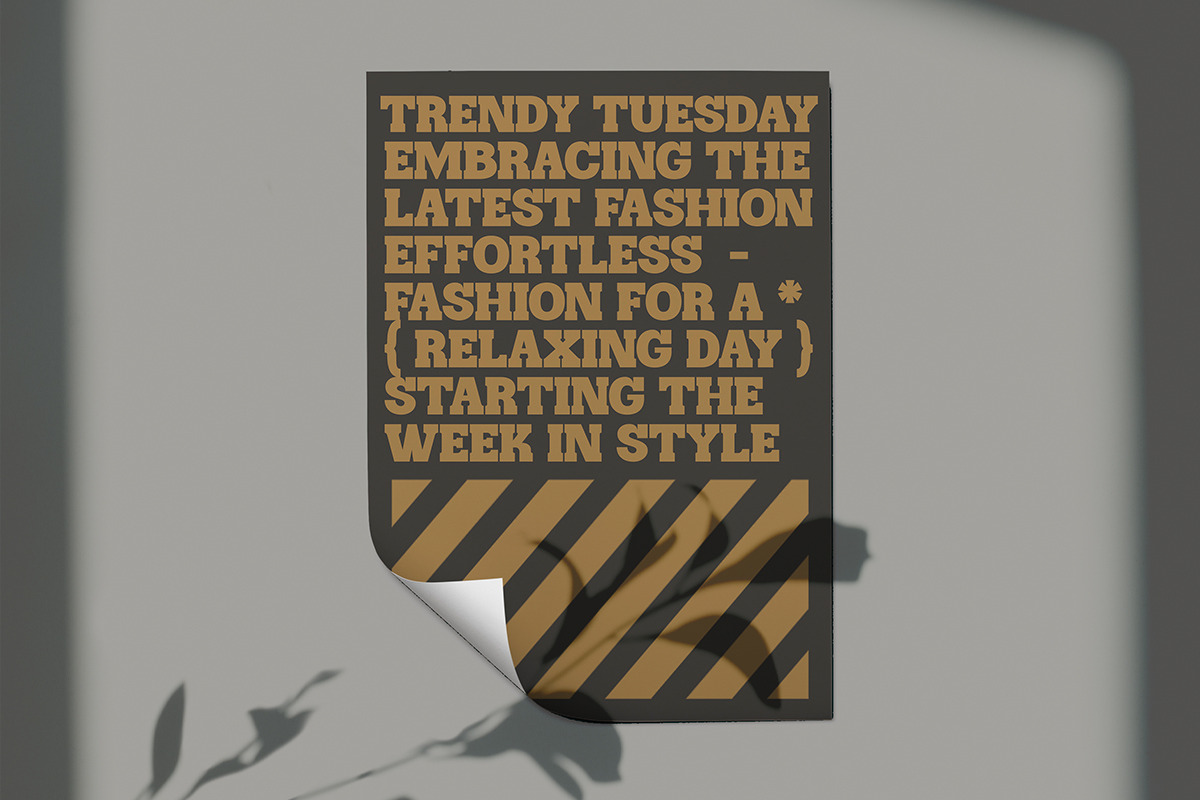 Catesoge | Retro Slab, a Slab Serif Font by Pentagonistudio (Photo 4 of 10)