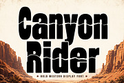 Canyon Rider, a Slab Serif Font by Wow Magic (Thumbnail 1 of 4)