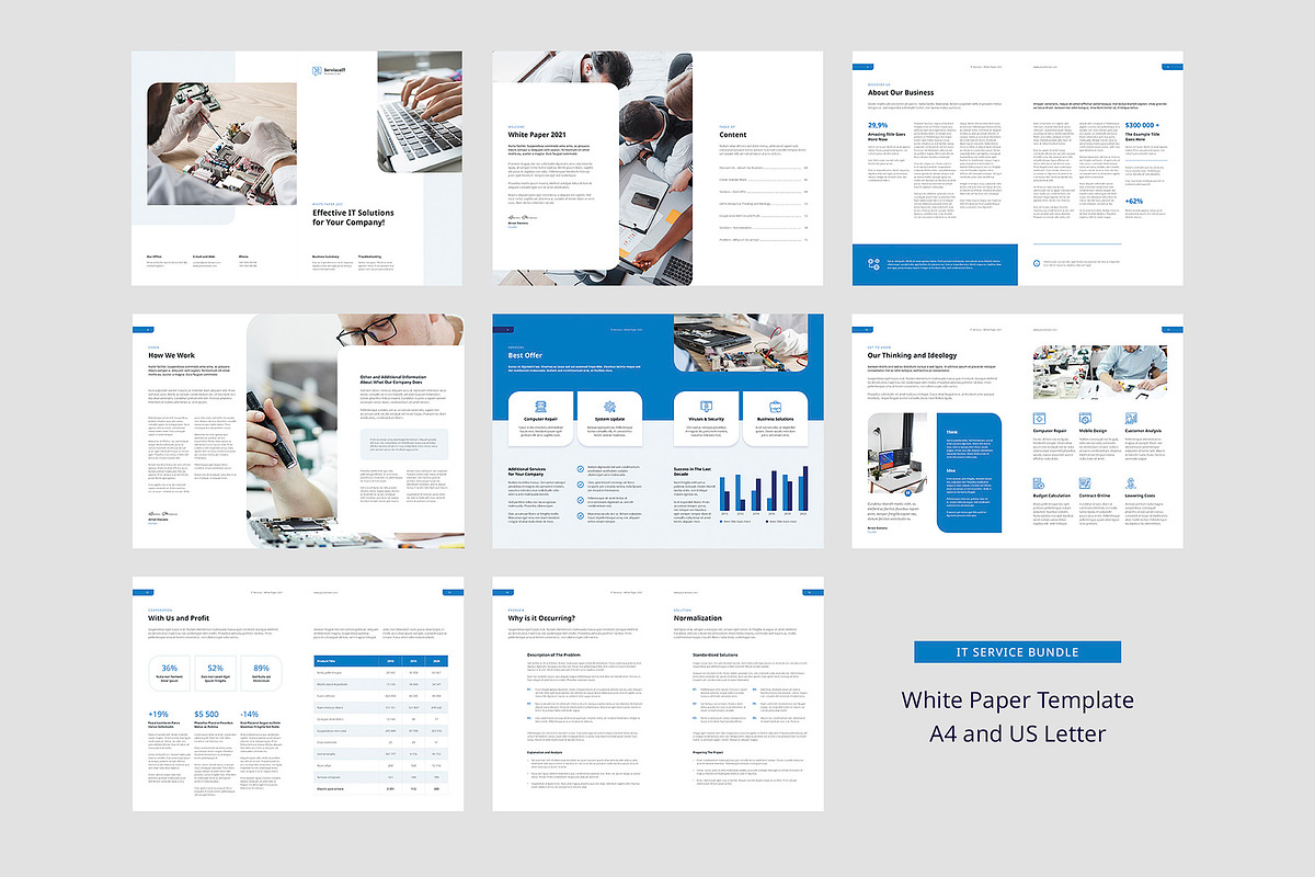 IT Service Business Brochure Bundle, a Brochure Template by artbart (Photo 9 of 10)