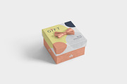 Square Gift Box Mockups, a Packaging Mockup by GfxFoundry (Thumbnail 1 of 7)