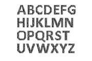 Vector Alphabet Set. Black letters, an Outline Icon by RODINA (Thumbnail 1 of 3)