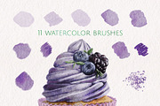 Watercolor Procreate brushes, a Brush Add-On by Marge Art (Thumbnail 3 of 5)