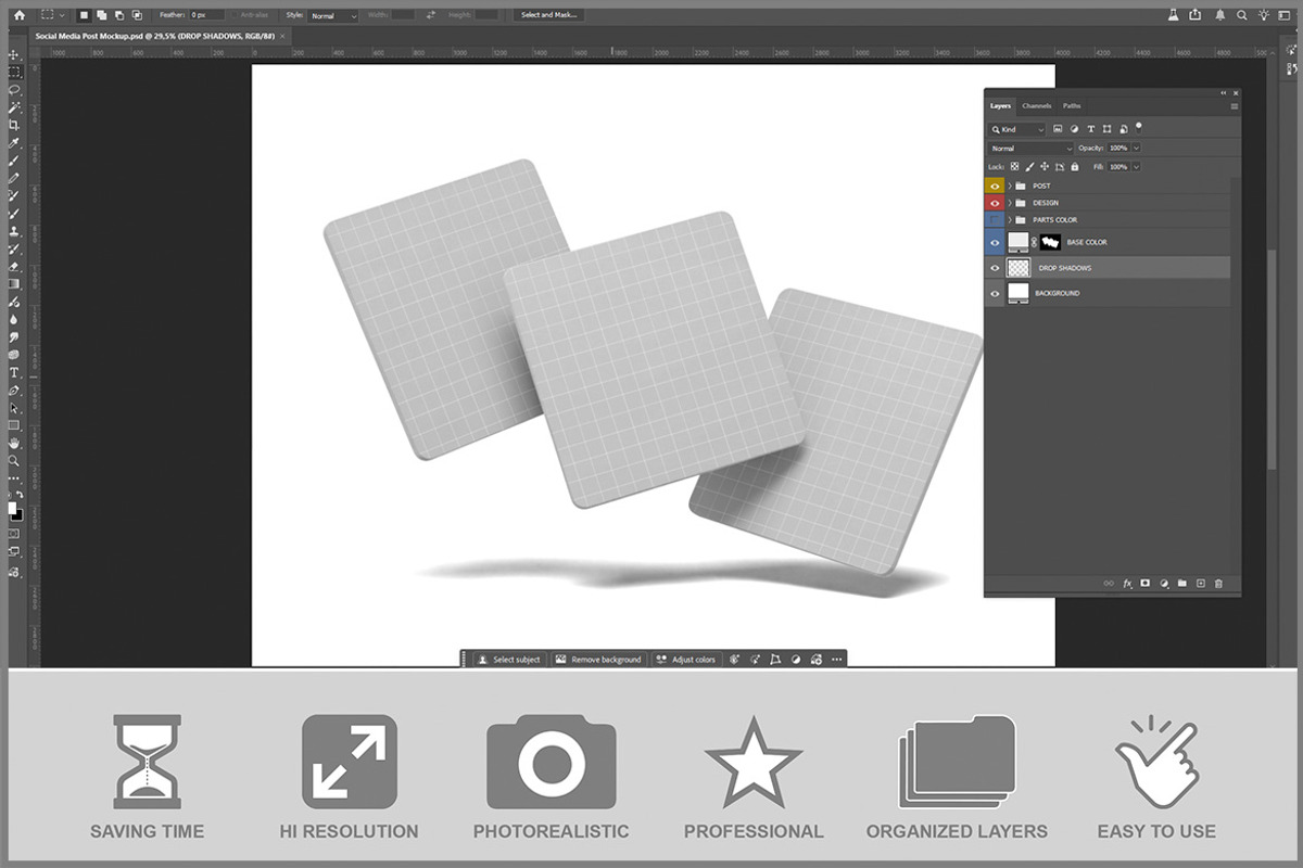 Social Media Post PSD, an Advertising Mockup by Bruno's Shop (Photo 2 of 3)