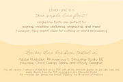 Lemon Line Single Line Font, a Font by Design by Laney (Thumbnail 3 of 14)