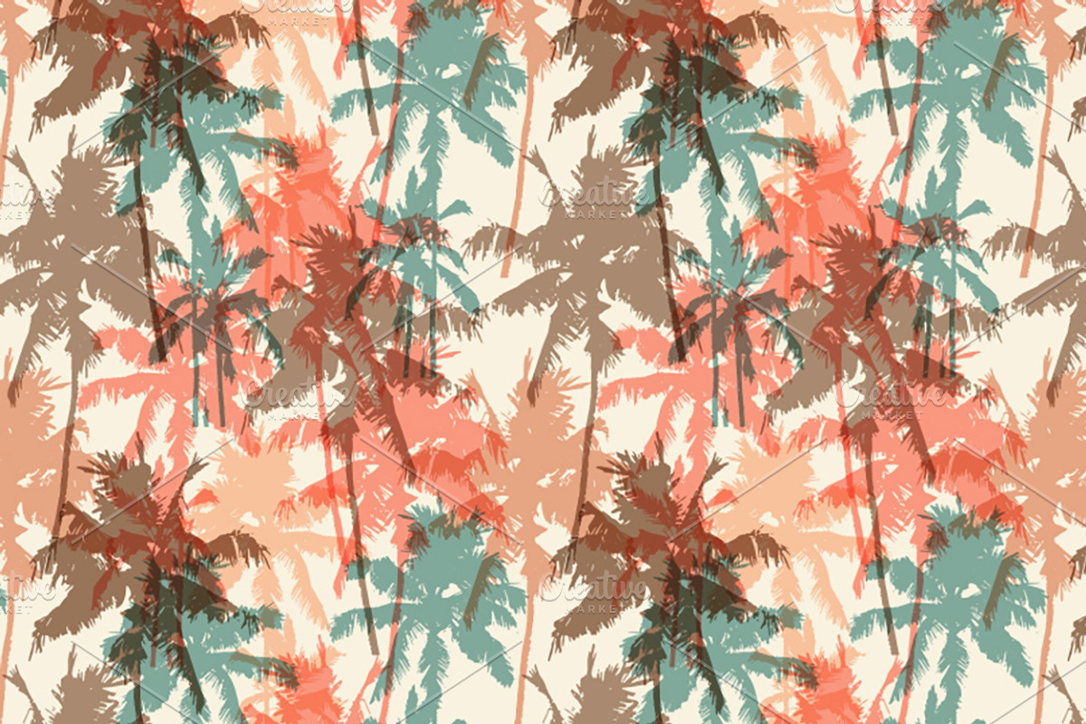 Palm trees backgrounds, a Pattern Graphic by Julia Bilenko (Photo 2 of 9)