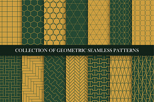Geometric seamless ornament patterns, a Pattern Graphic by ExpressShop