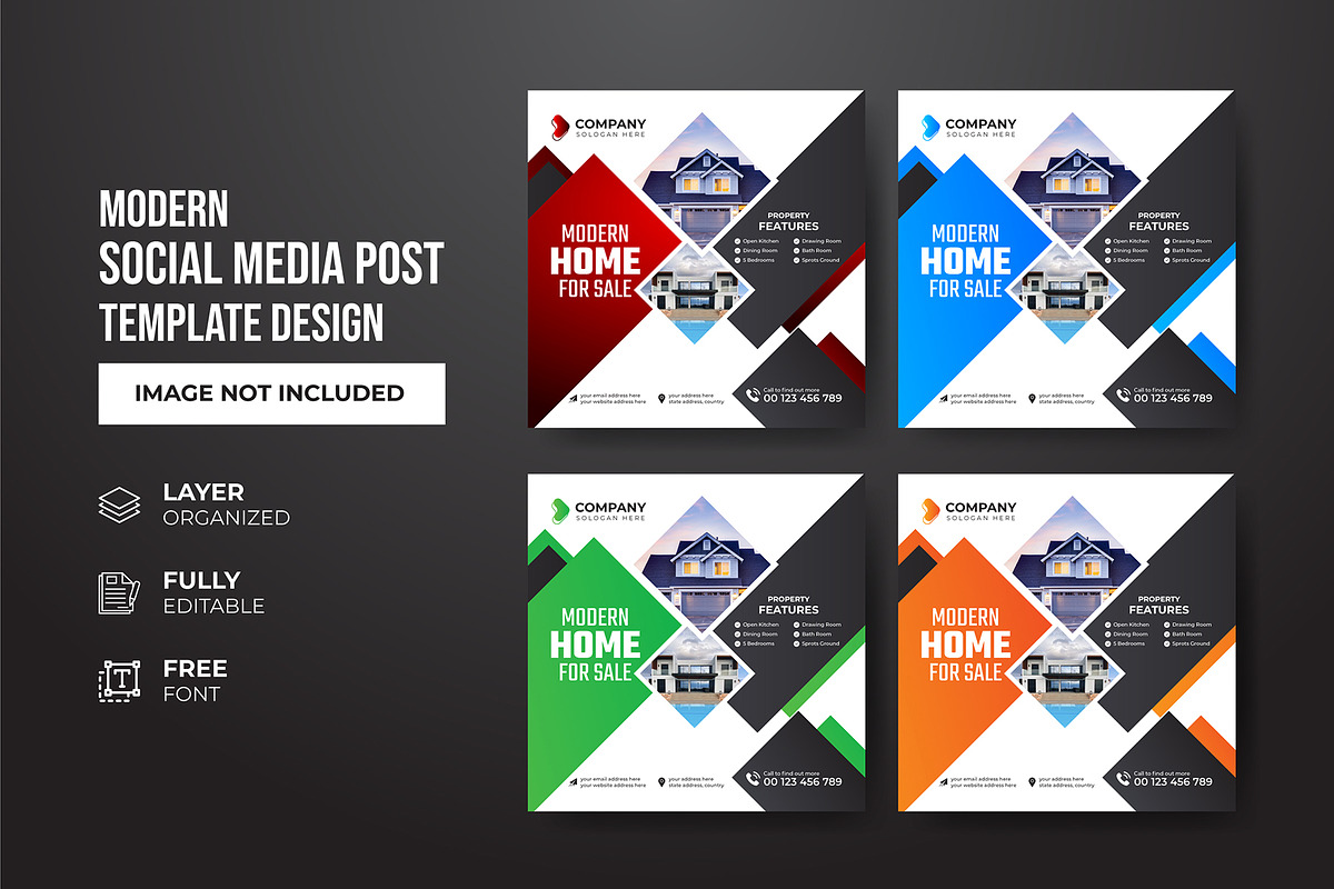 Social Media Post Template, a Social Media Template by gstudiovect21 (Photo 17 of 72)