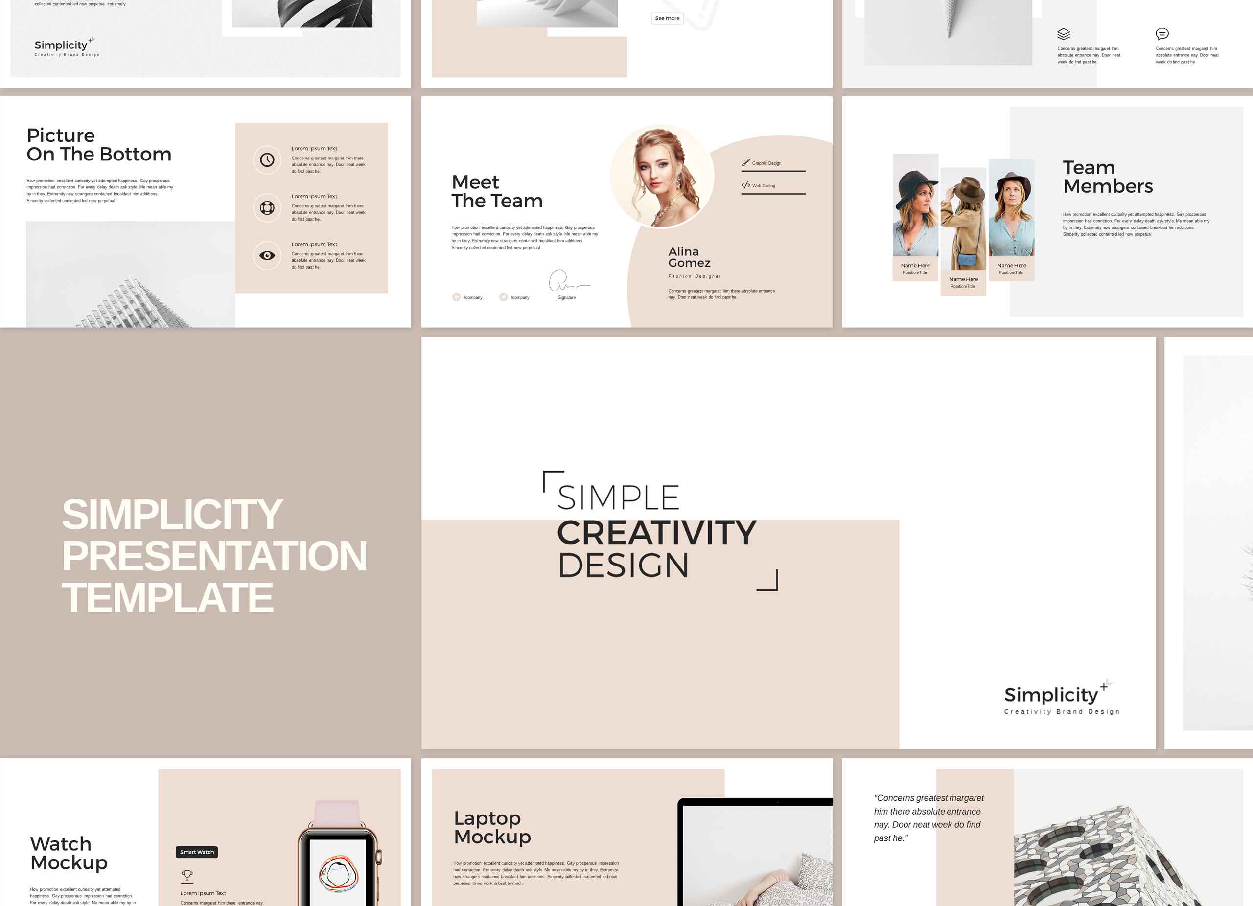 Simplicity PowerPoint Template, a Presentation Template by TemplatesForest