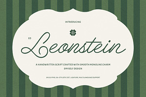 ED Leonstein - handwritten script, a Handwritten Font by Emyself Design