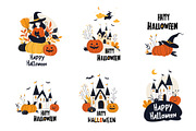 Halloween Clipart & Patterns, a Seasonal Illustration by VasilkovS (Thumbnail 3 of 6)