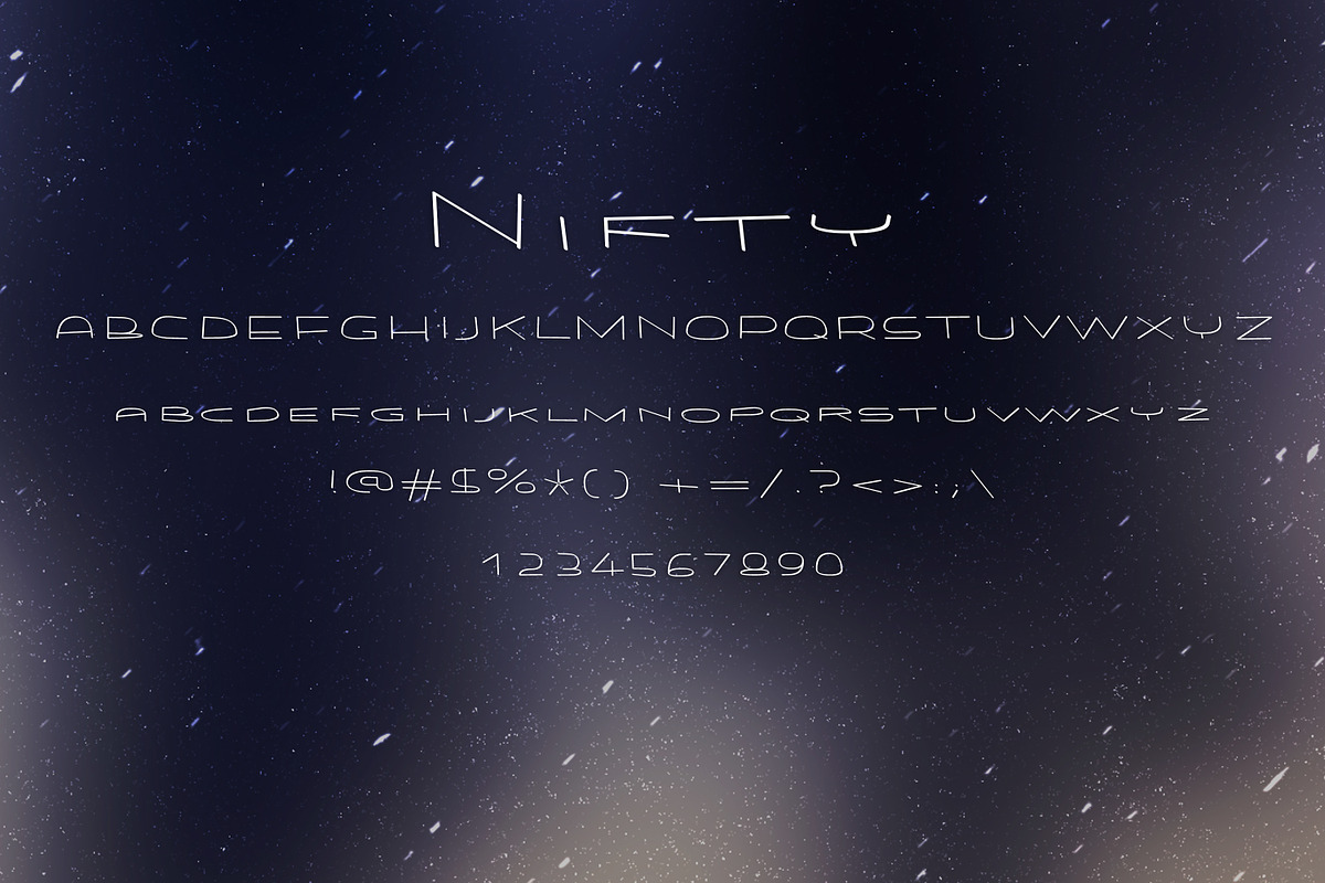 NIFTY font preview 2