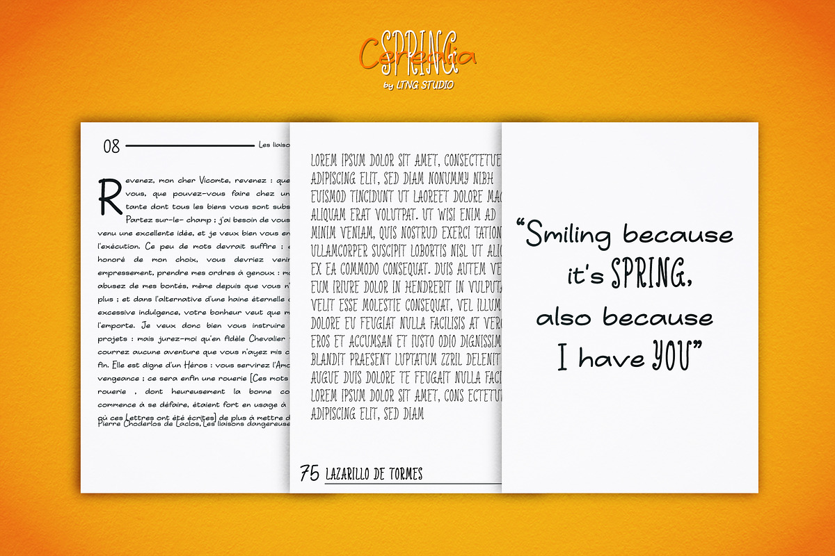 Cerealia Spring Handwritten Font Duo, a Handwritten Font by LTNG STUDIO (Photo 5 of 8)
