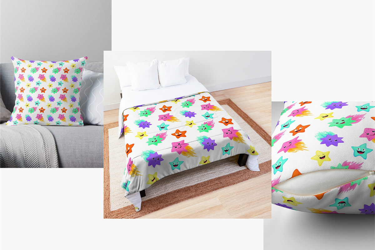 cartoon cute space set + patterns, a Pattern Graphic by ChubbyBunny Art (Photo 8 of 12)