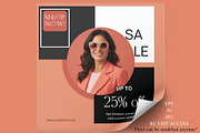 Coral Fashion Sale Flyer Pack, a Branding & Logo Template by Crox Studio | Digital (Thumbnail 2 of 4)