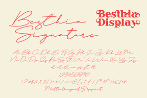 Besthia Display Font Duo