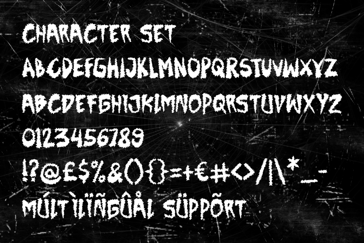 Gravebound Hardcore Font, a Font by PutraCetol Studio (Photo 5 of 5)