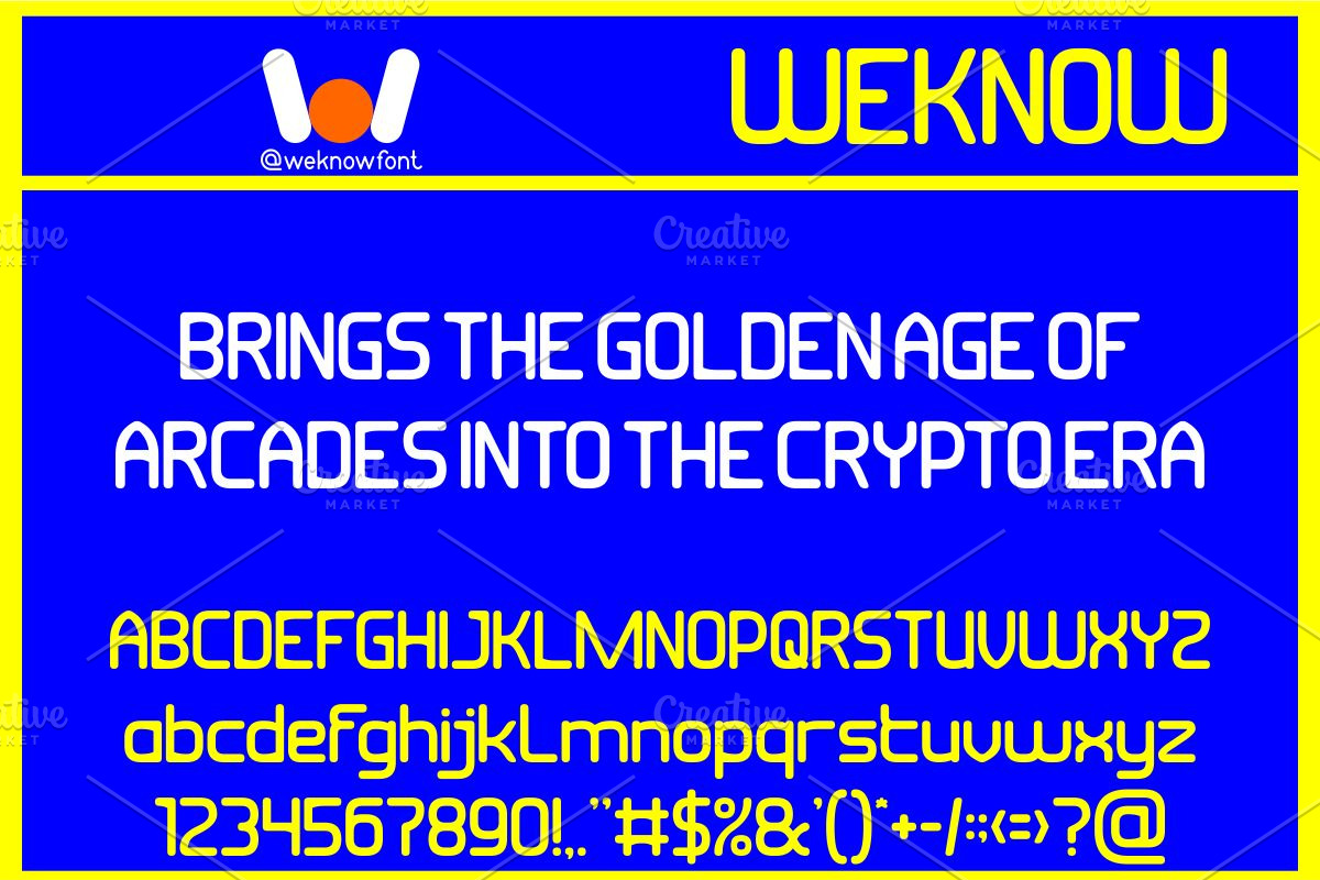 Insert Coin font, a Sans Serif Font by weknow (Photo 4 of 8)
