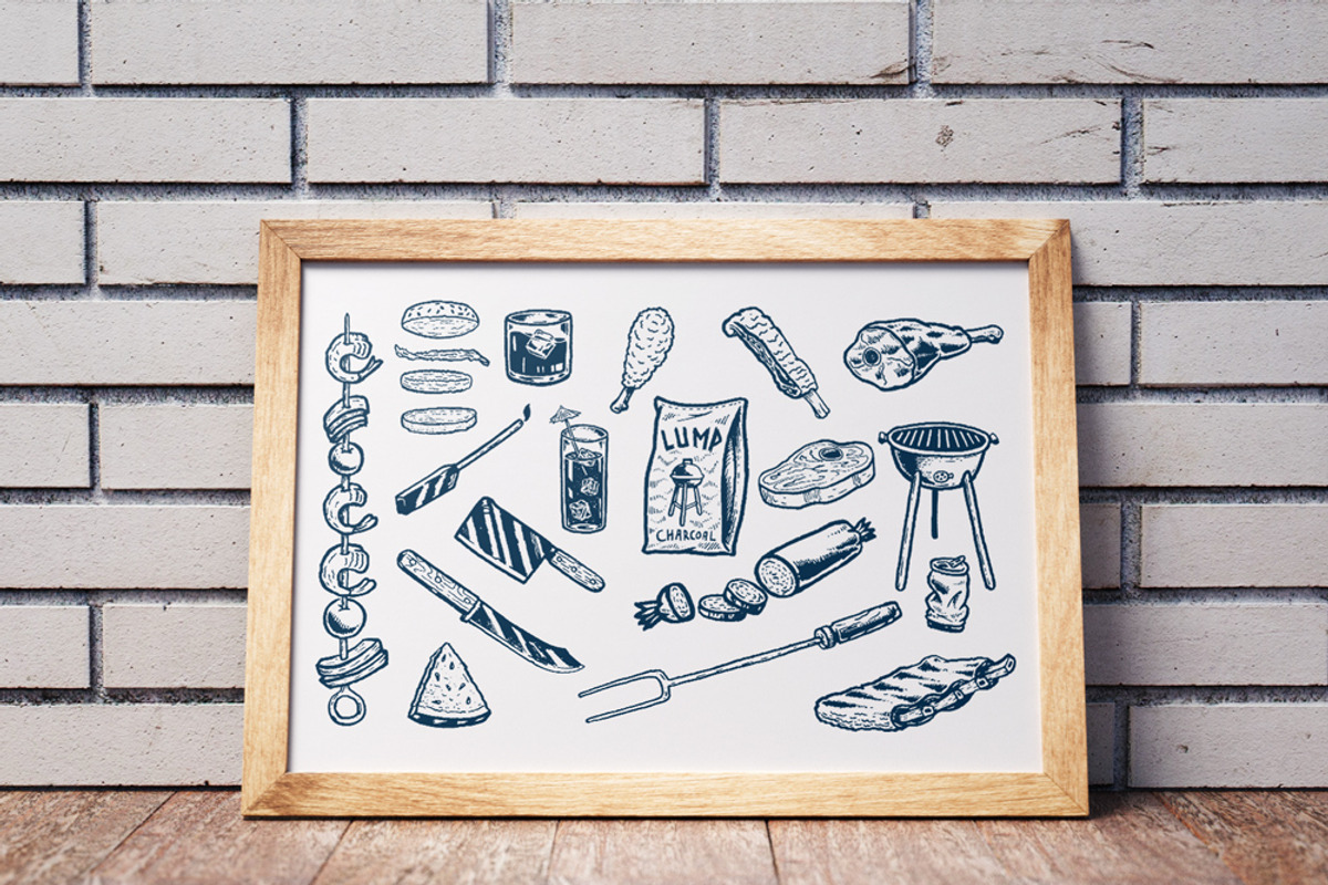 BBQ Cookout Vector Set, a Food Illustration by Illustrated Everything (Photo 2 of 3)