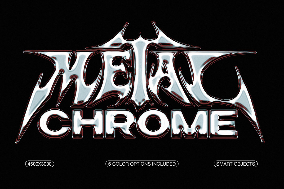 Metal Chrome Text & Logo Effect, a Layer Style Add-On by Design Squad (Photo 1 of 6)