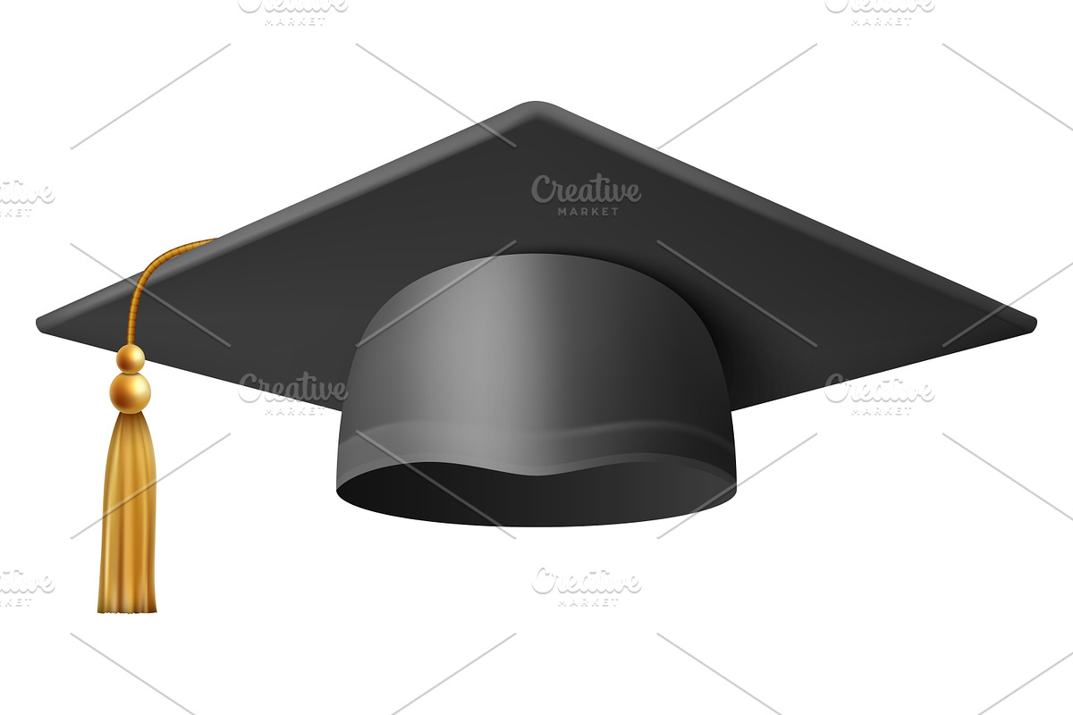 Graduation Cap, Vector Set., an Object Graphic by Gomolach (Photo 4 of 5)