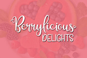 Berry Smoothies, a Script Font by Kristy Hatswell (Thumbnail 9 of 9)