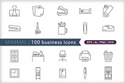 Minimal 100 business icons, an Outline Icon by Picture Window (Thumbnail 2 of 10)
