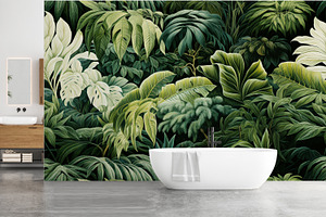 Tropical Forest Landscape Mural